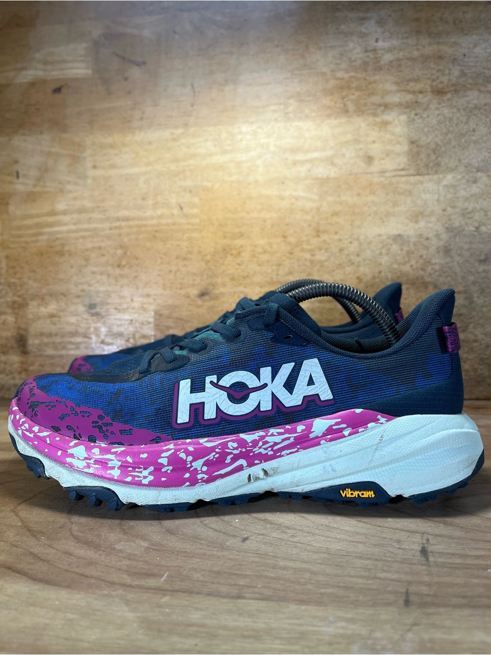 Hoka One One SpeedGoat 6 Mens Size 10 Trail Running Shoes Sneakers Blue Purple - Picture 6 of 16